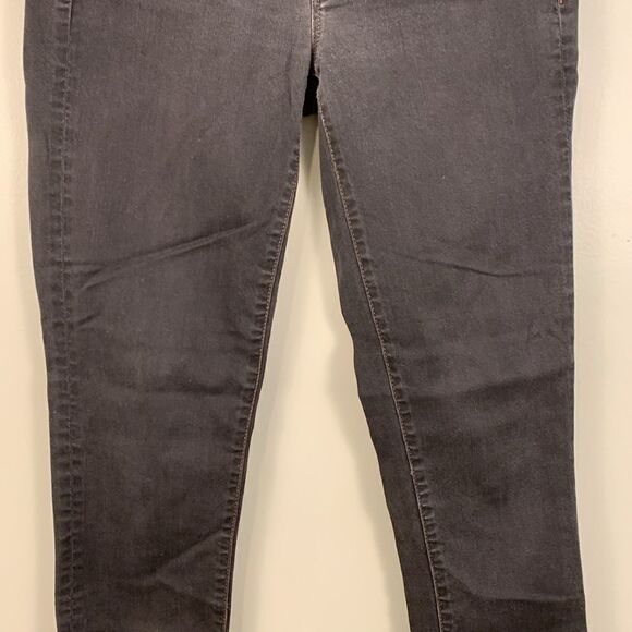J Crew toothpick ankle cropped black denim jeans woman’s size 27 - Picture 3 of 10
